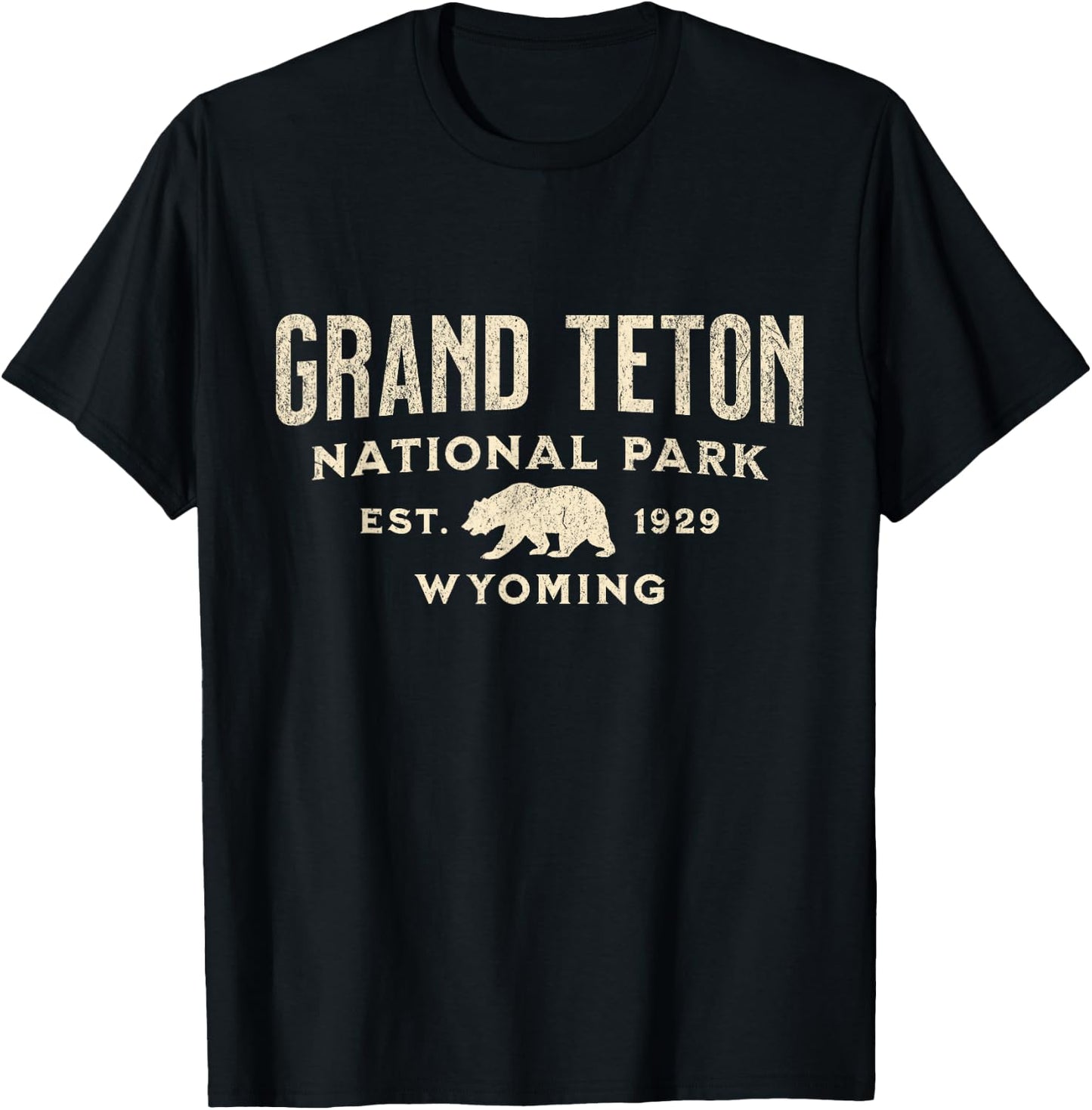 Grand Teton National Park T-Shirt - T-Shirt | Black