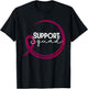 Multiple Myeloma Awareness Burgundy Ribbon Support Squad T-Shirt - T-Shirt | Black