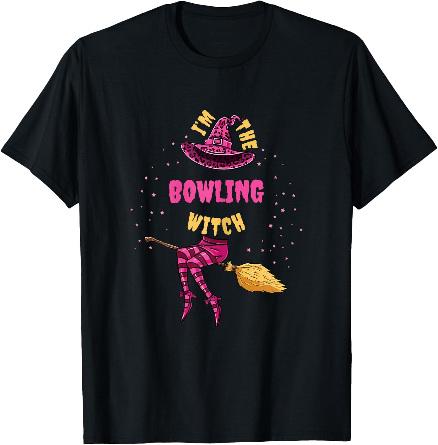 Im The Bowling Witch Halloween Matching T-Shirt - T-Shirt | Black