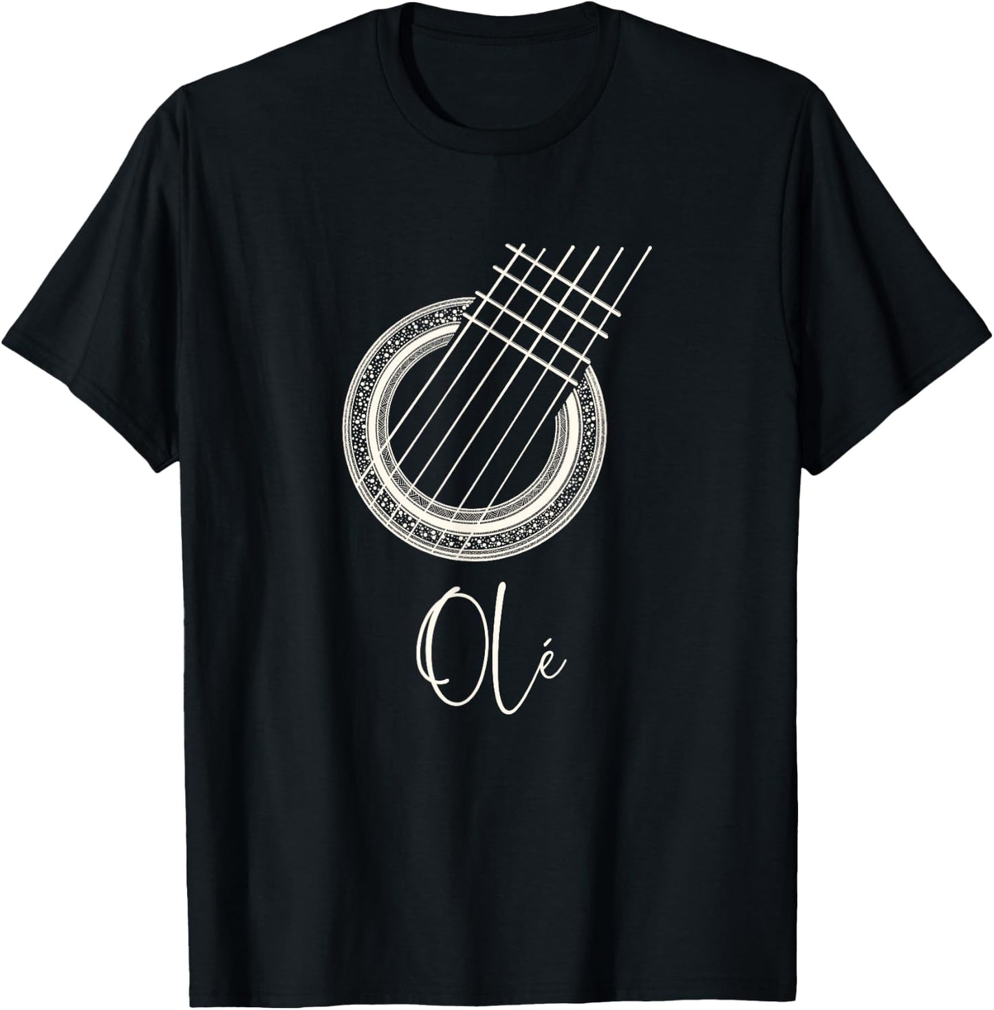 Ole Spanish Flamenco Guitar T-Shirt - T-Shirt | Black