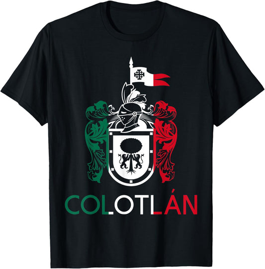 Colotlan Jalisco Estado De Mexico Escudo Eagle Aguila T-Shirt - T-Shirt | Black