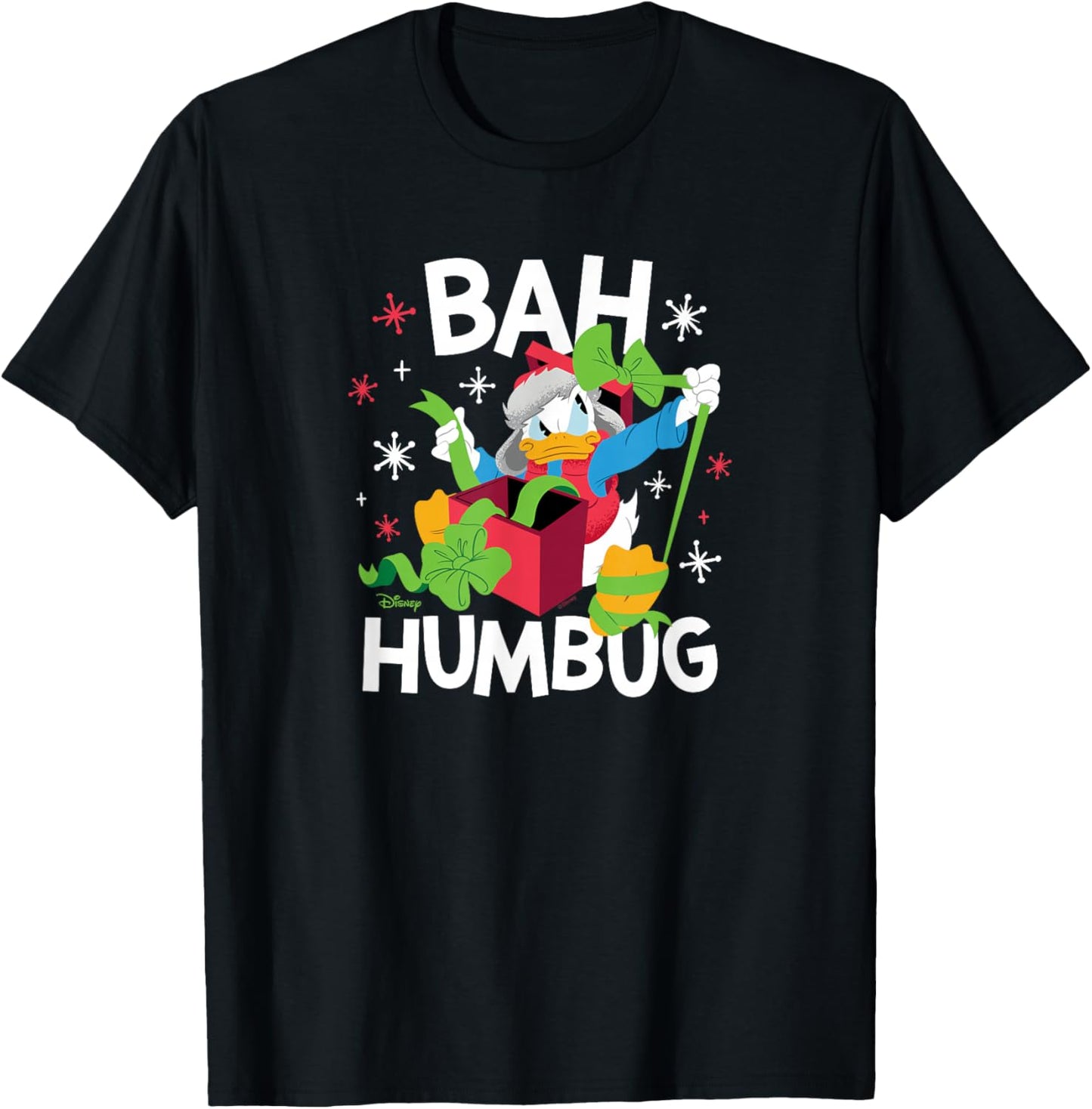 Donald Duck - Donald Duck Bah Humbug T-Shirt - T-Shirt | Black