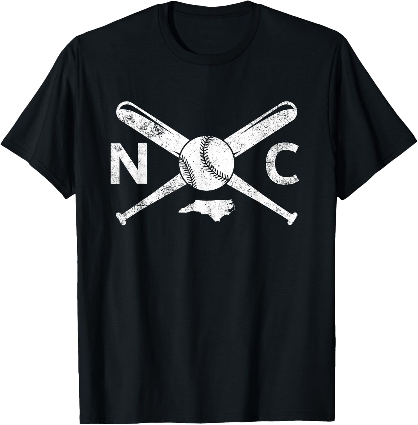North Carolina Baseball NC Baseball North Carolina Baseball T-Shirt - T-Shirt | Black