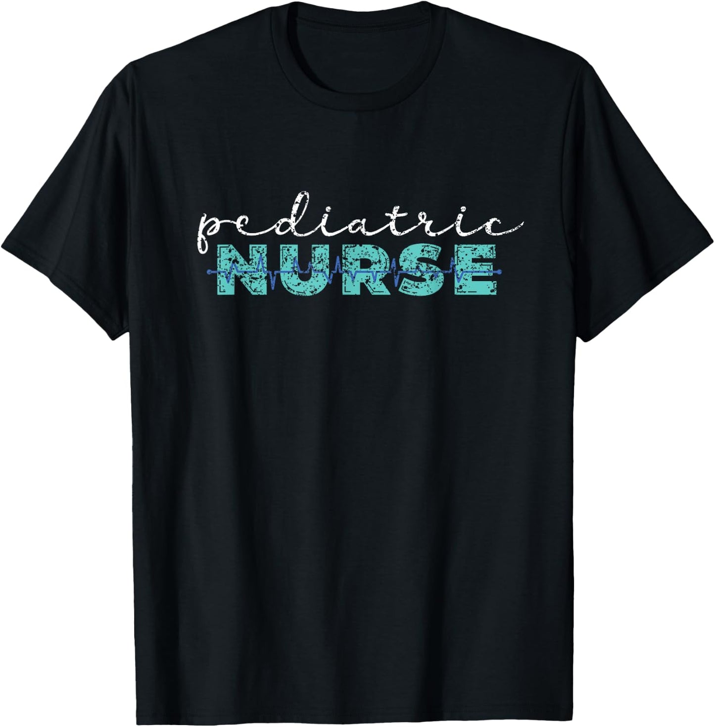Pediatrics Nicu Pediatric Nurse Nurses Job - Women's Black Short Sleeve Letter Print - Pediatric Nursing Design, Lace Embellishment - Small T-Shirt - T-Shirt | Black