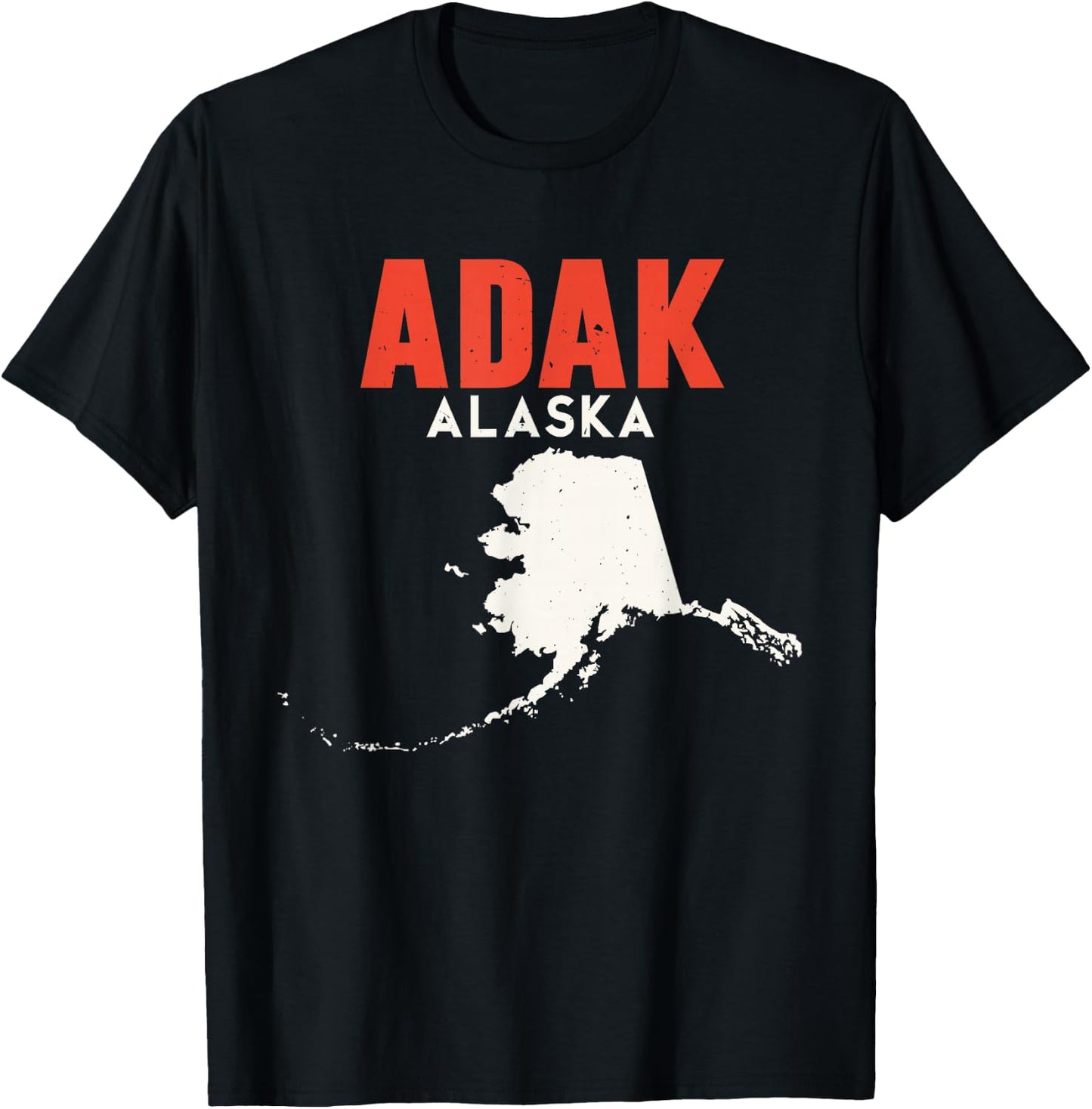 Adak Alaska USA State America Travel Alaskan T-Shirt - T-Shirt | Black