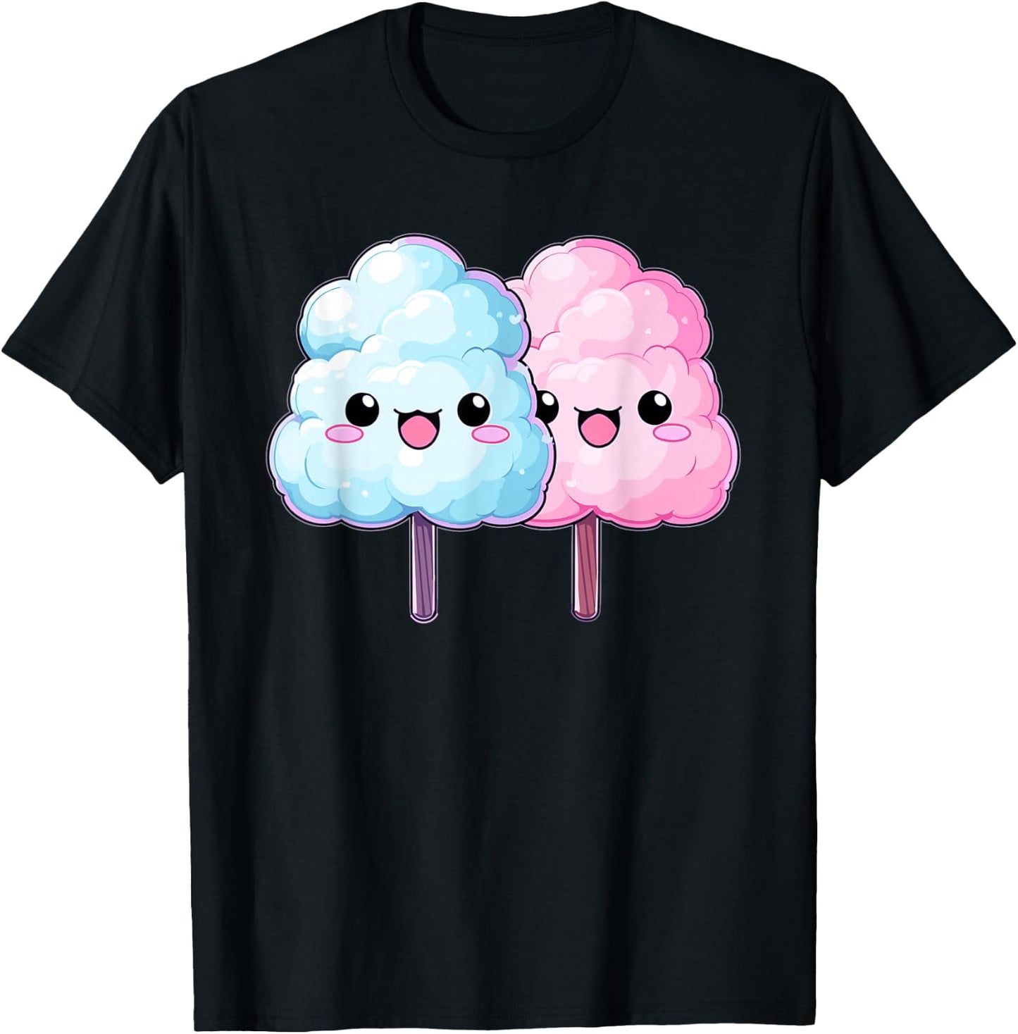 Cotton Candy Sticks Apparel Sweets Girls T-Shirt - T-Shirt | Black