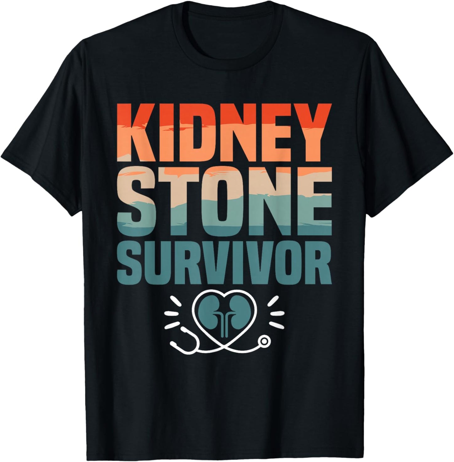 Kidney Stone Survivor Surgery T-Shirt - T-Shirt | Black