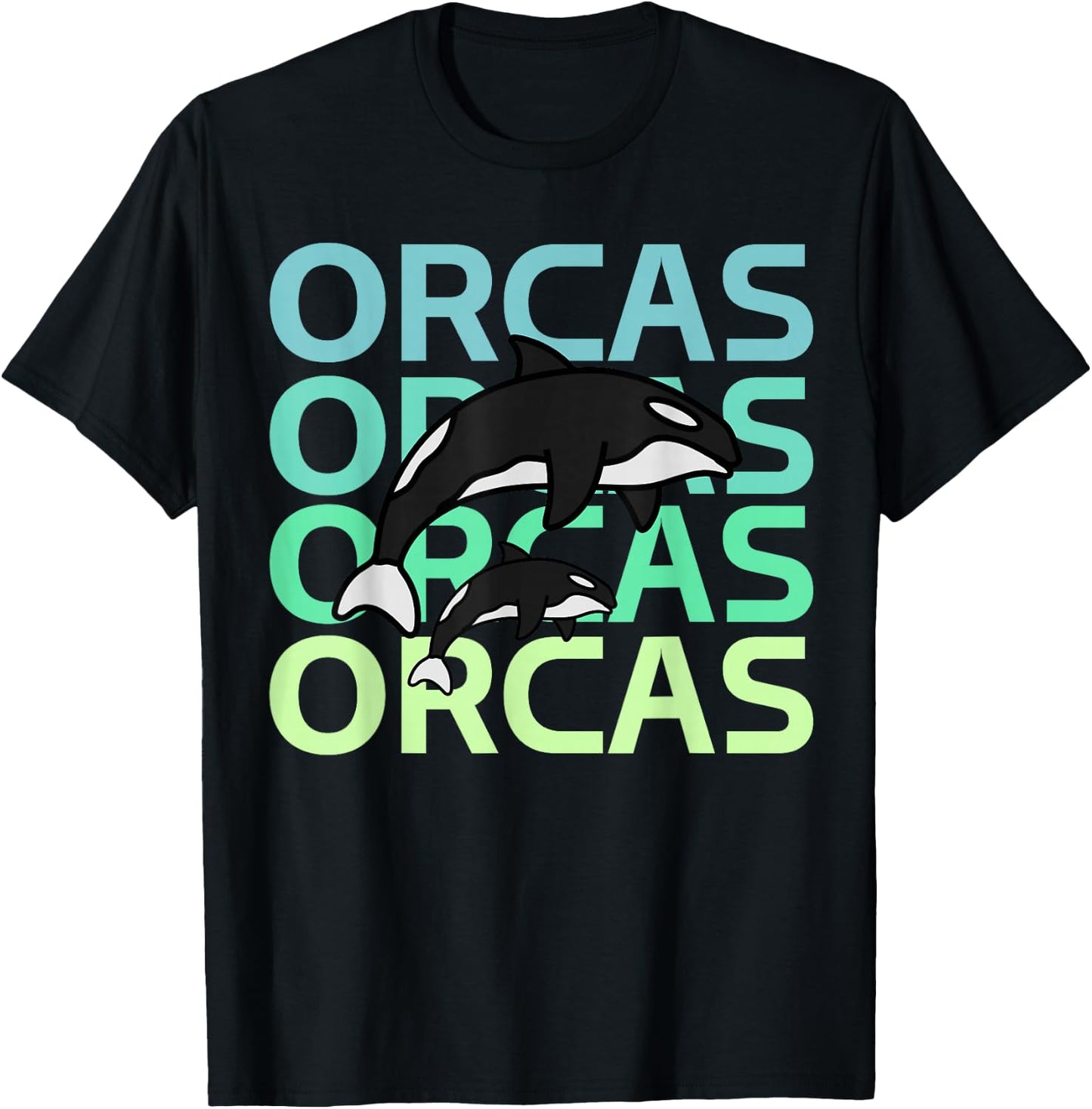 Graphic Team Orcas Protect Orca Whale sea T-Shirt - T-Shirt | Black
