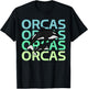 Graphic Team Orcas Protect Orca Whale sea T-Shirt - T-Shirt | Black