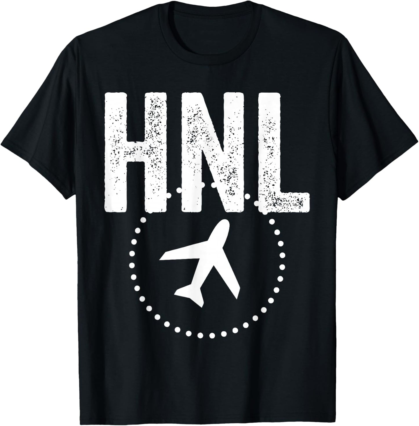 Hnl Honolulu Airport Code Baggage Hawaii Usa Airplane T-Shirt - T-Shirt | Black