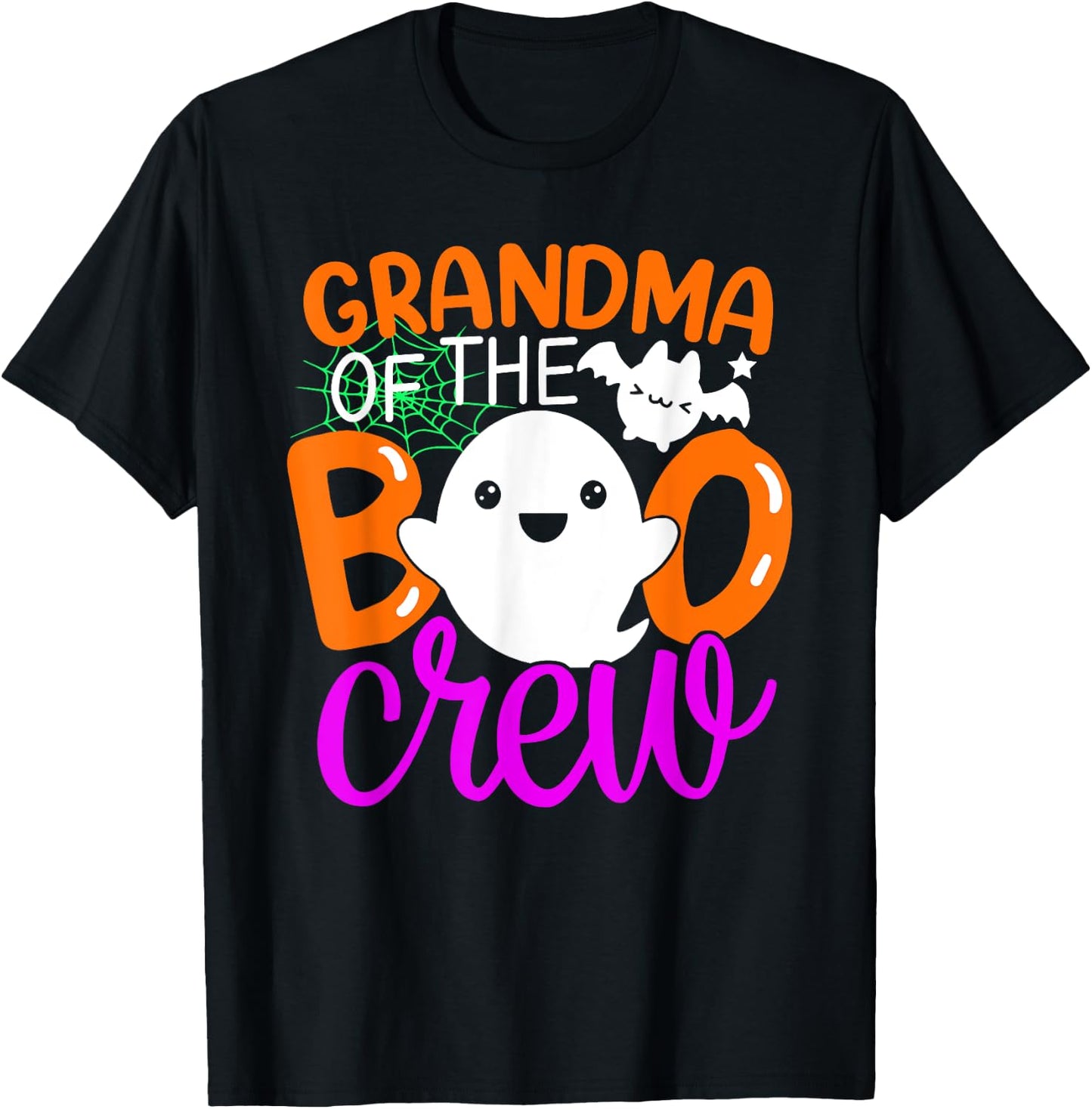 Grandma Of The Boo Crew Shirt Halloween Family Matching T-Shirt - T-Shirt | Black