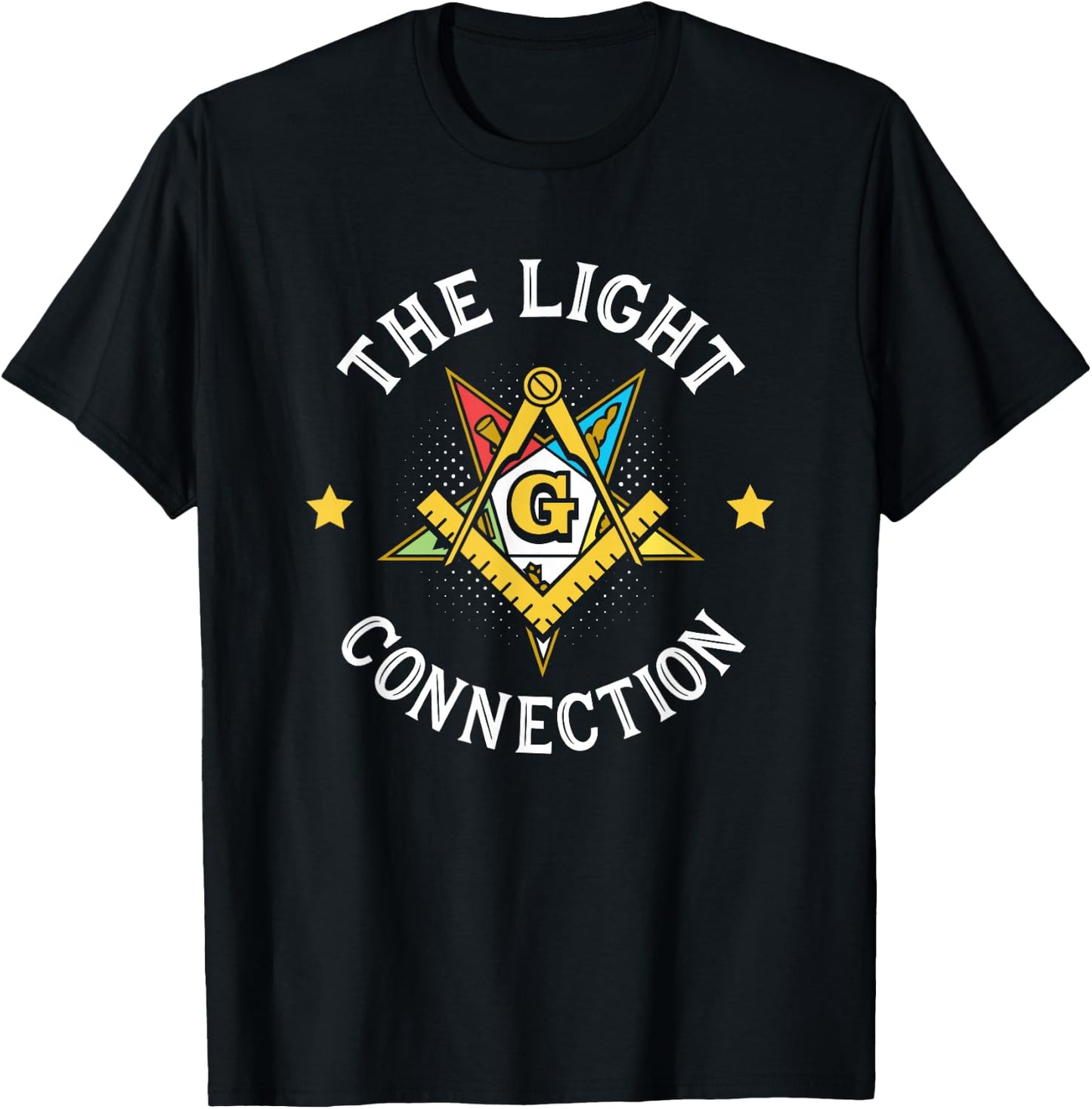 Light Connection OES Masonry Masonic Freemason Freemasonry T-Shirt - T-Shirt | Black