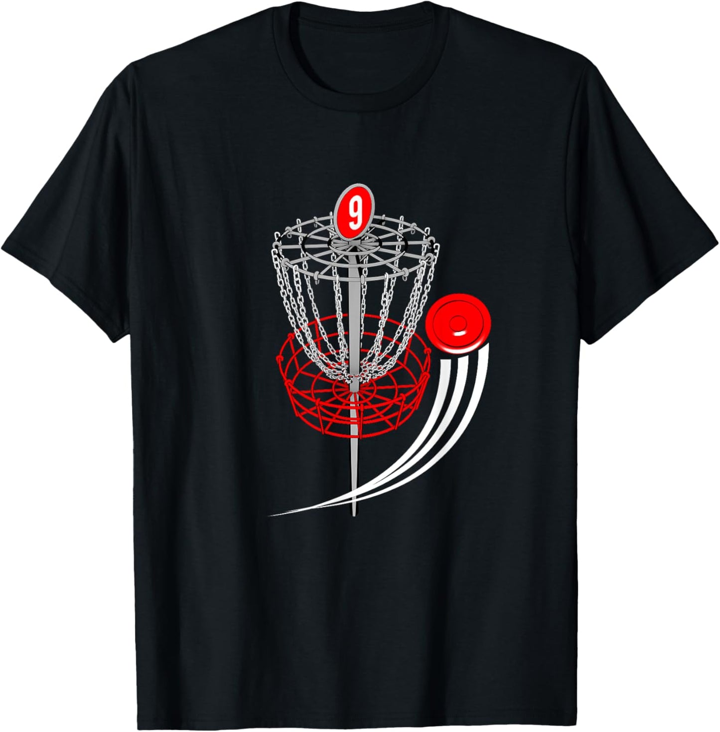 Frolf Shirt - Frisbee Golf T Shirt - Disc Golf Goal T-Shirt - T-Shirt | Black