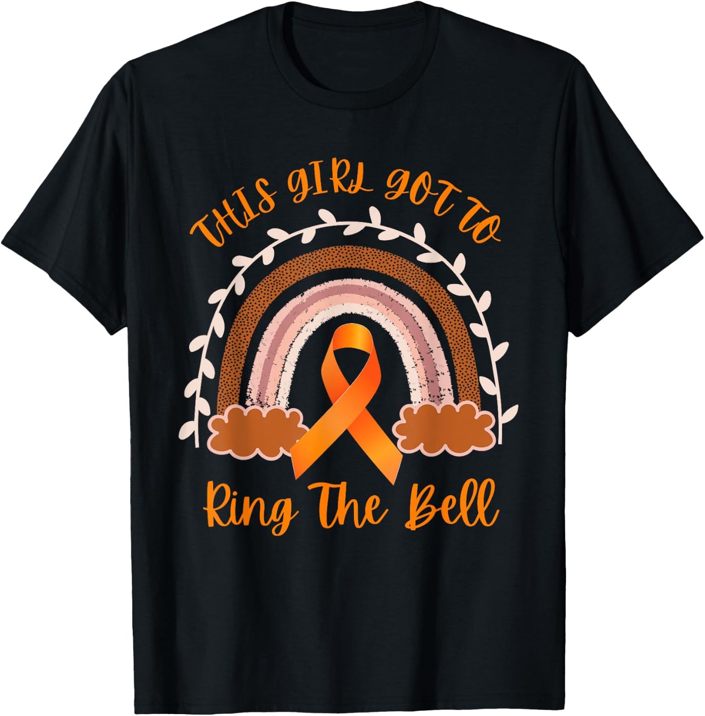 This Girl Got To Ring The Bell Leukemia Cancer Awareness T-Shirt - T-Shirt | Black