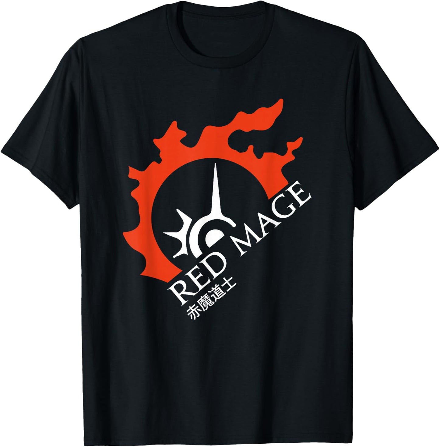 Red Mage - For Warriors of Light & Darkness T-Shirt - T-Shirt | Black