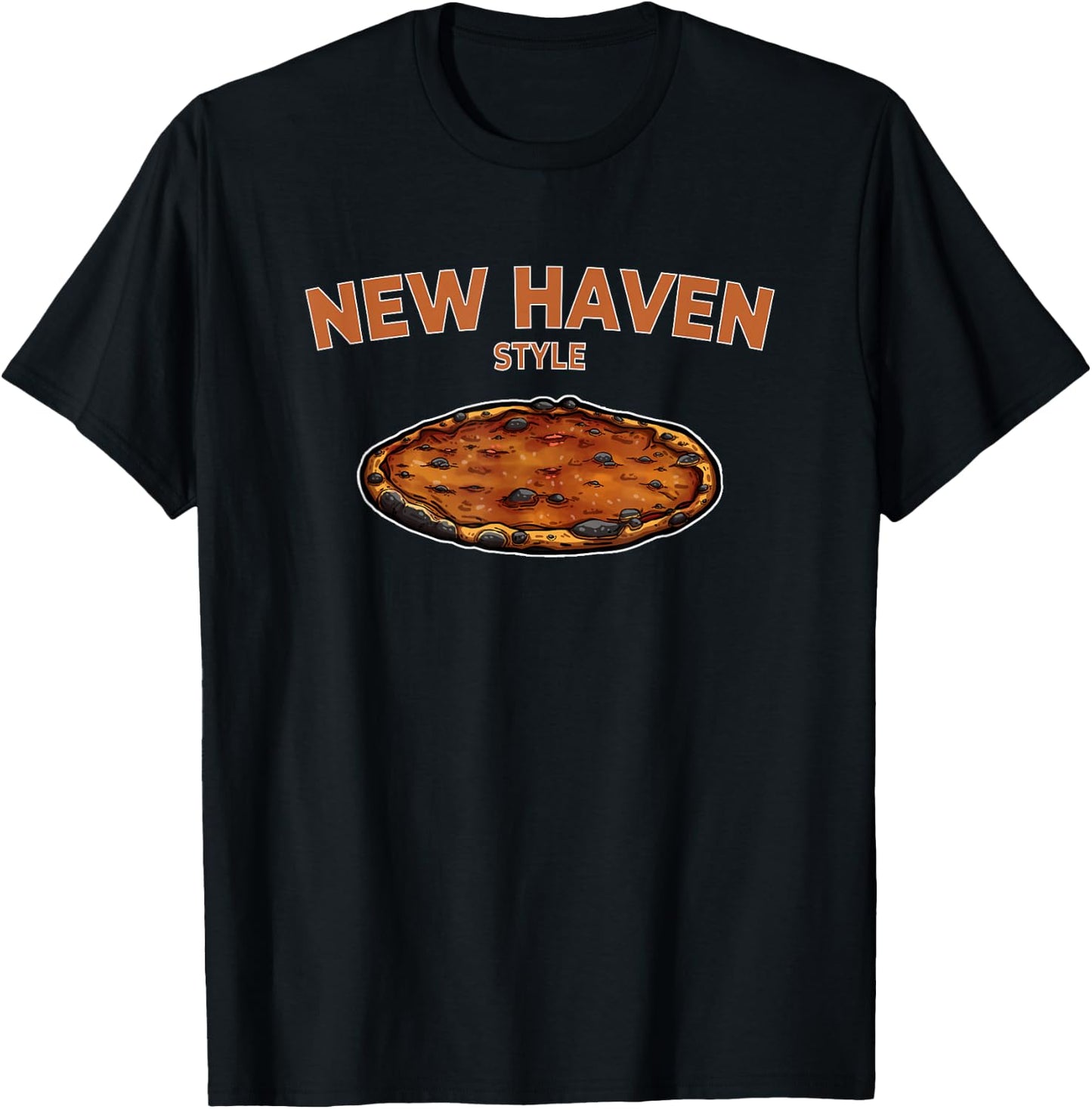 New Haven Style Pizza T-Shirt - T-Shirt | Black