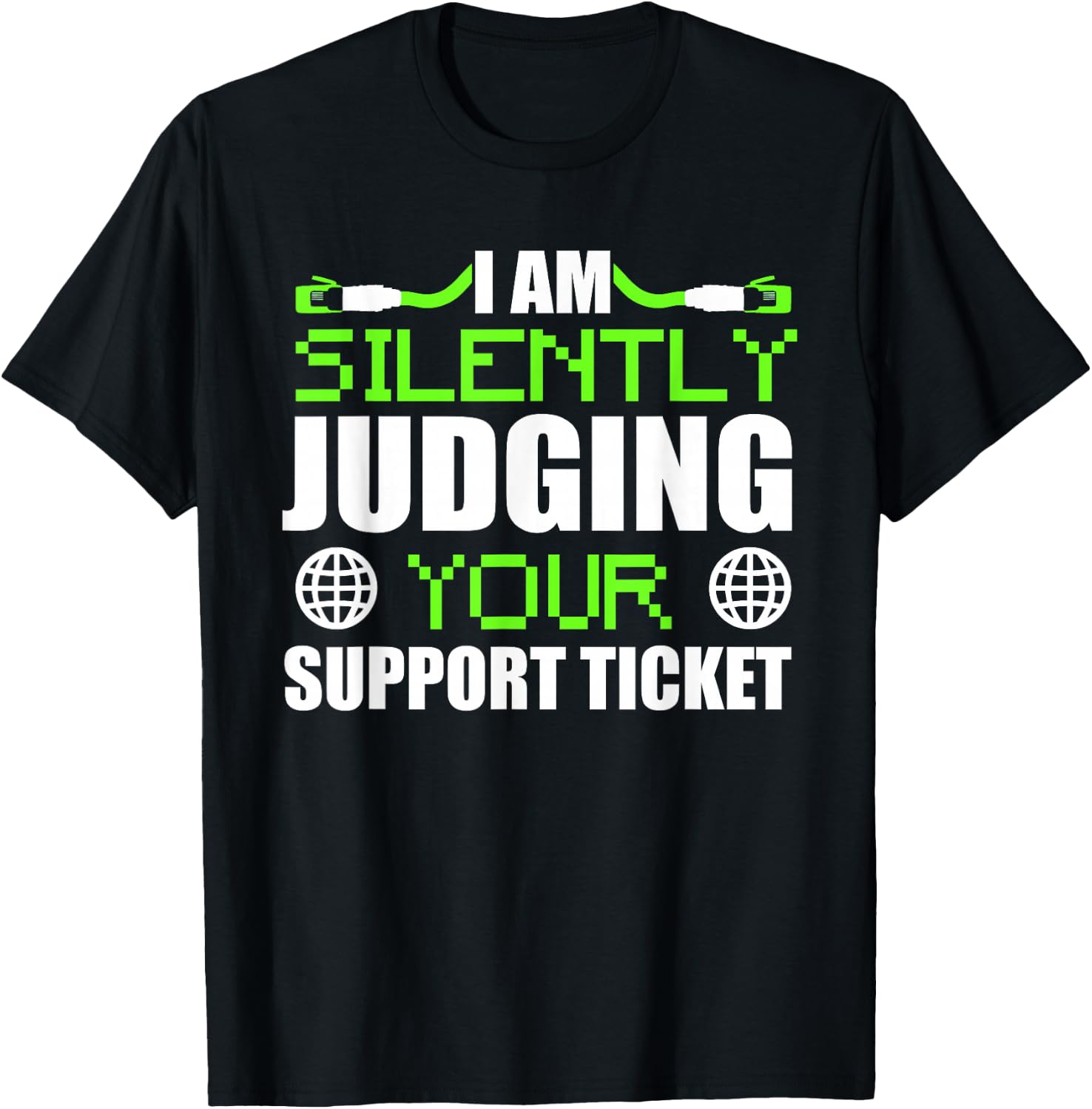 Funny Network Administrator Tech Support Sysadmin T-Shirt - T-Shirt | Black