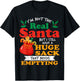Inappropriate I have a big package for you men dirty Santa T-Shirt - T-Shirt | Black
