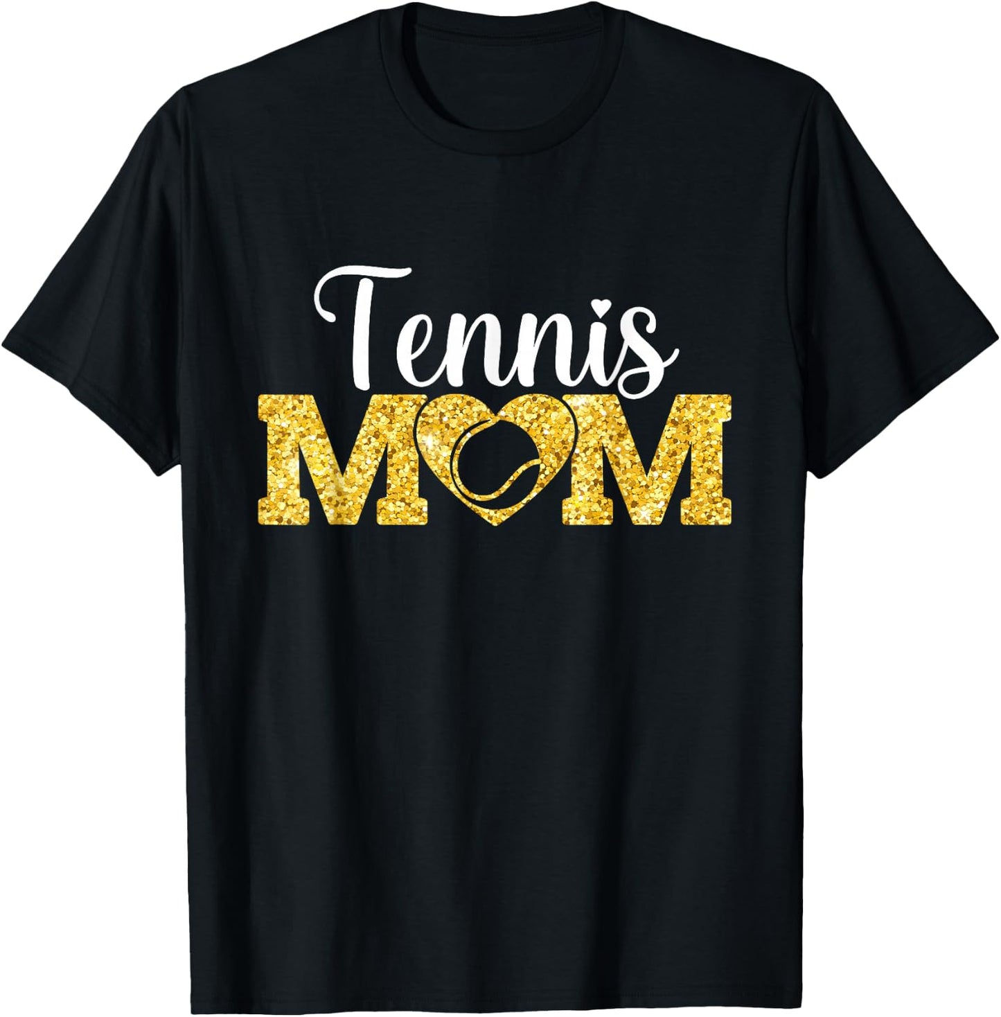 Mother's Day Tennis Mom Funny Sport Tennis Lover T-Shirt - T-Shirt | Black