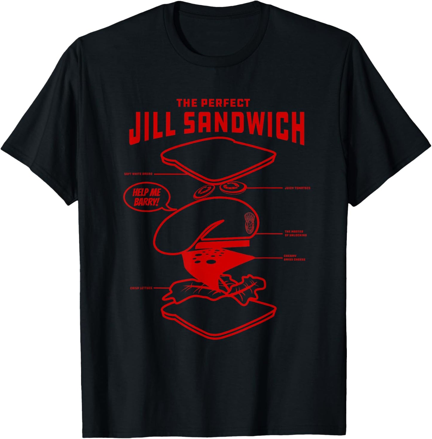 The Perfect Jill Sandwich T-Shirt - T-Shirt | Black