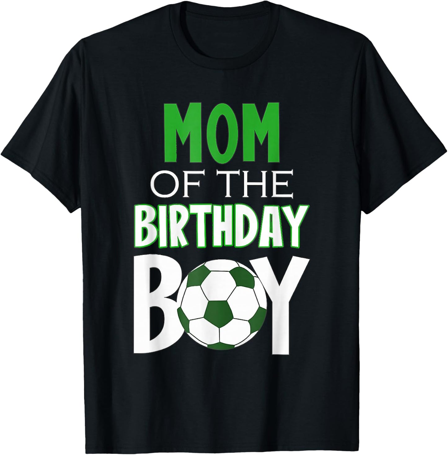 Mom of the Birthday Boy Soccer Mom T-Shirt - T-Shirt | Black