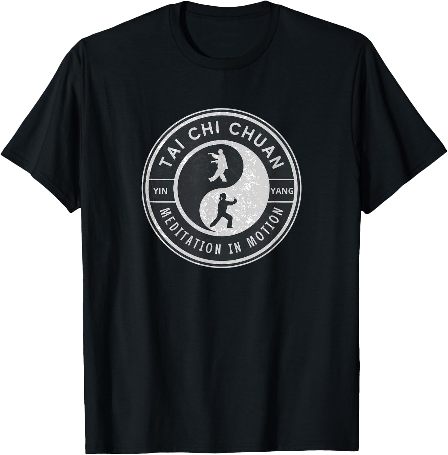 Tai Chi Chuan, Yin Yang, Meditation in Motion T-Shirt - T-Shirt | Black
