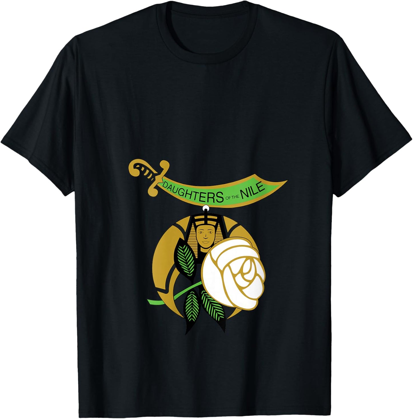 Daughters of The Nile Don Shriners Freemasons Mother's Day V-Neck T-Shirt - T-Shirt | Black