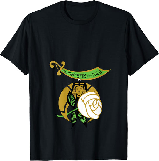 Daughters of The Nile Don Shriners Freemasons Mother's Day V-Neck T-Shirt - T-Shirt | Black