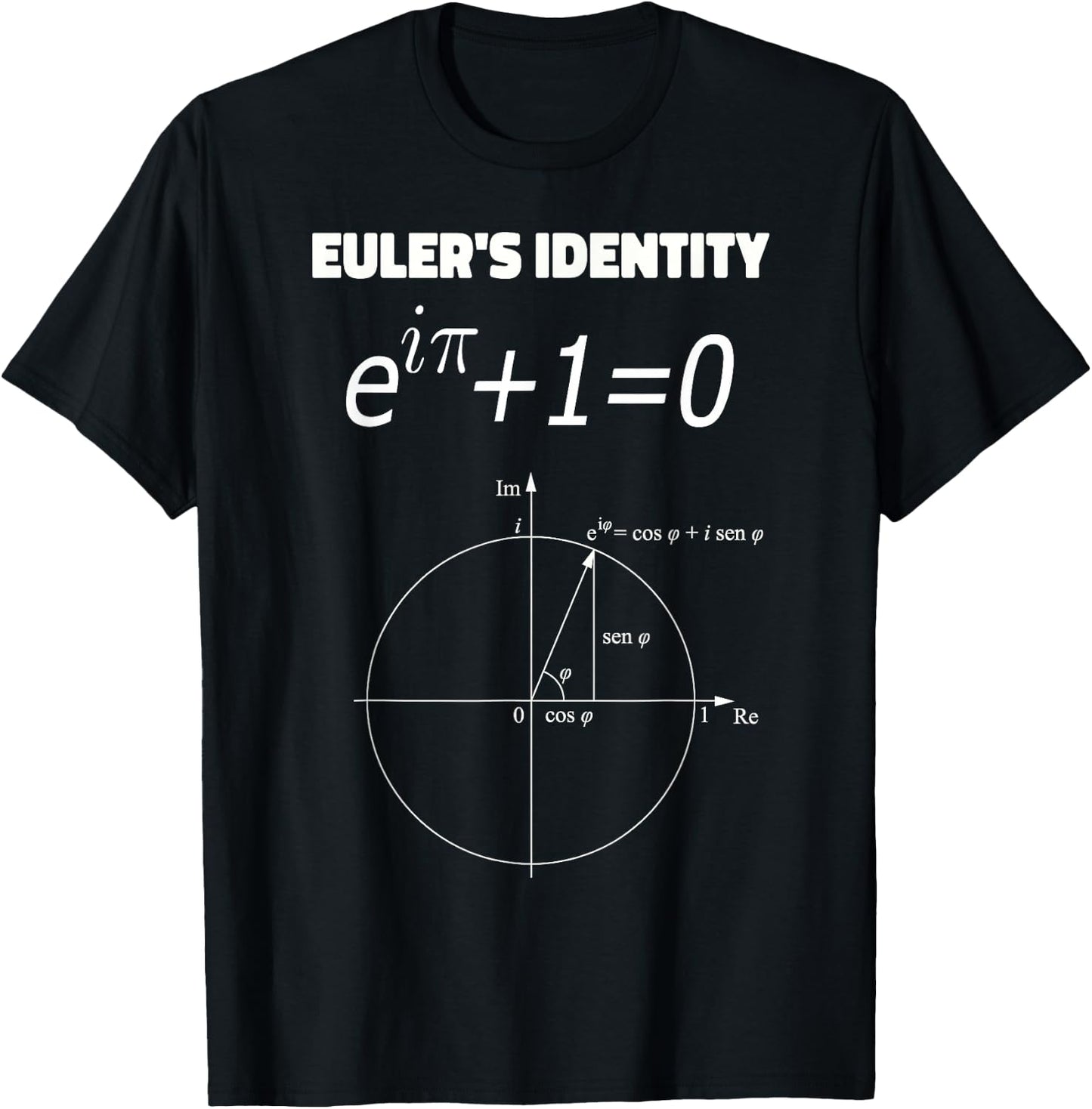 Euler's Identity Math Equation T-Shirt - T-Shirt | Black