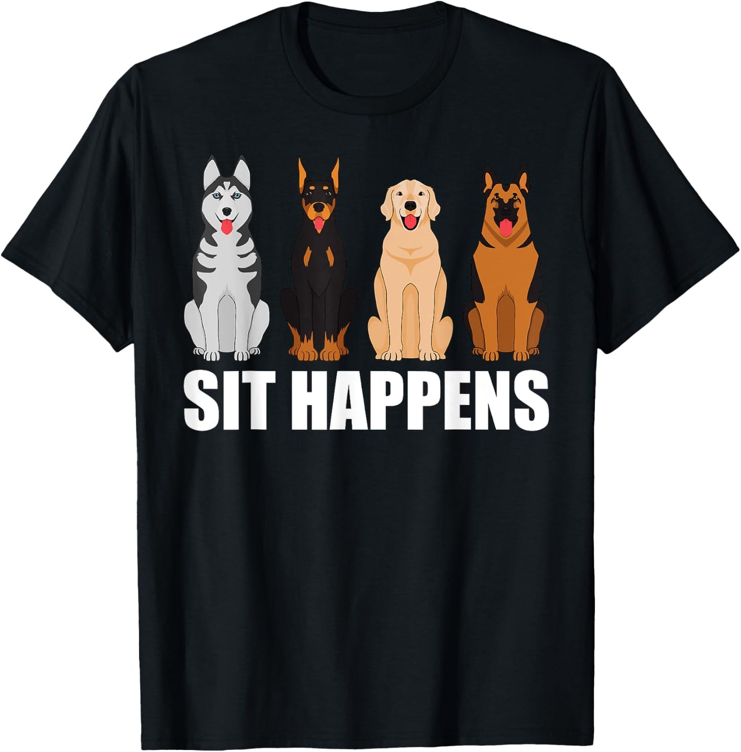 Funny Dog Training Art Women Dog Lover Puppy Pet T-Shirt - T-Shirt | Black