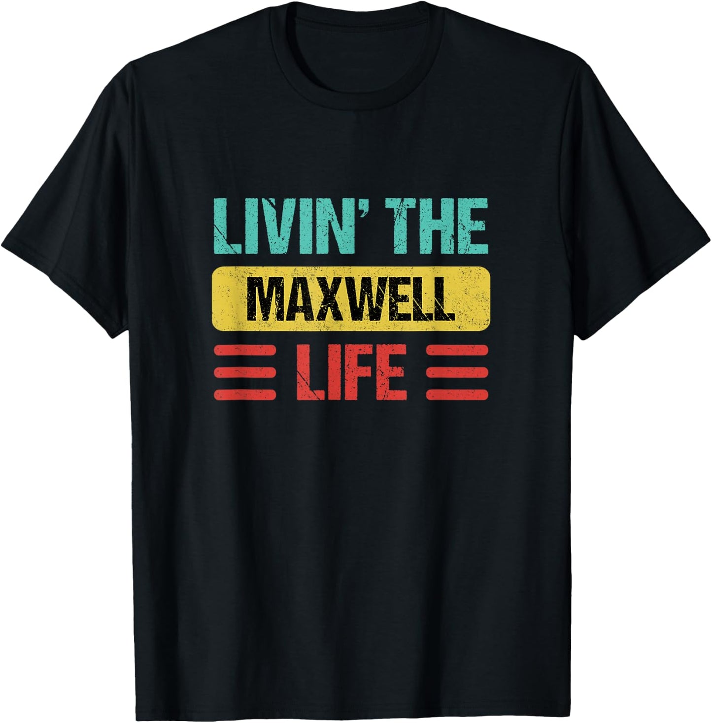 Maxwell Name T-Shirt - T-Shirt | Black