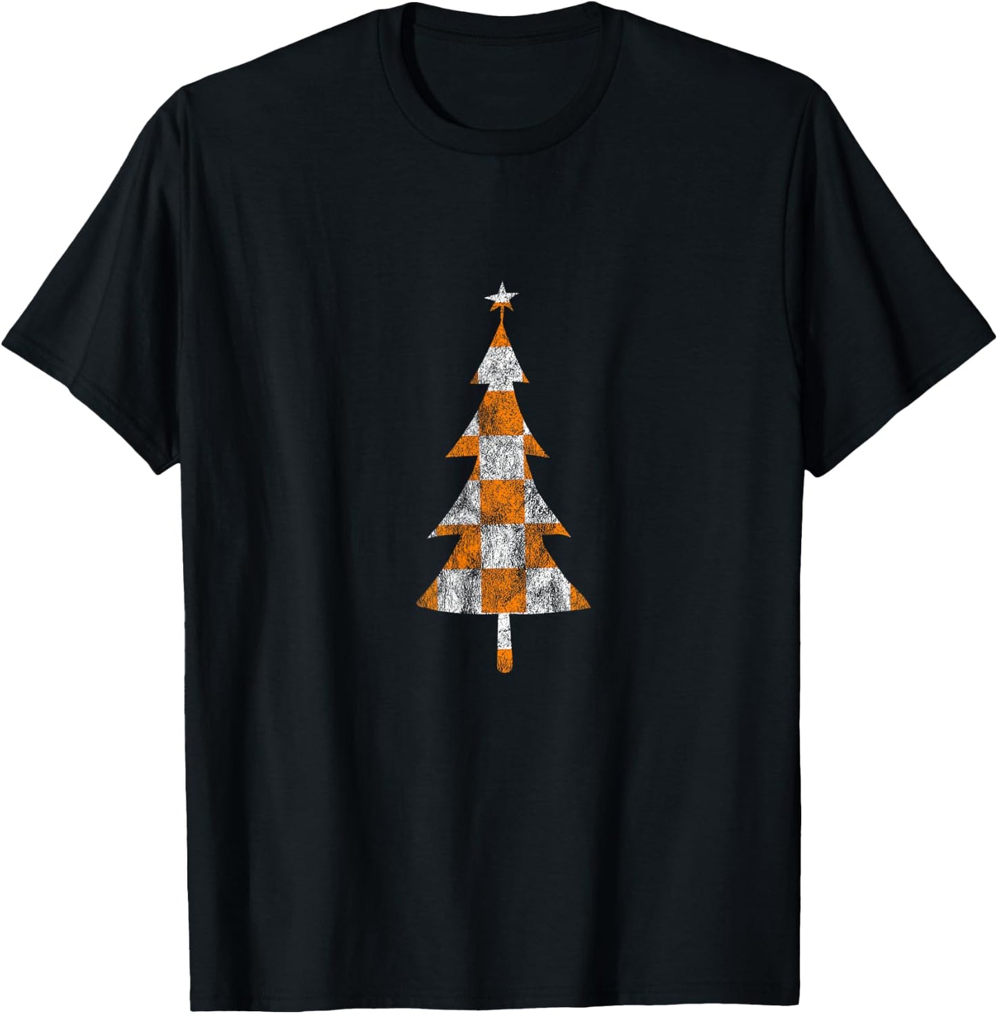 Tennessee State Flag Home Shirt Co. Tennessee Christmas Trees - Black, Small, -Adults, Short Sleeve, , Classic Fit, Cotton 60% Polyester 40% T-Shirt - T-Shirt | Black