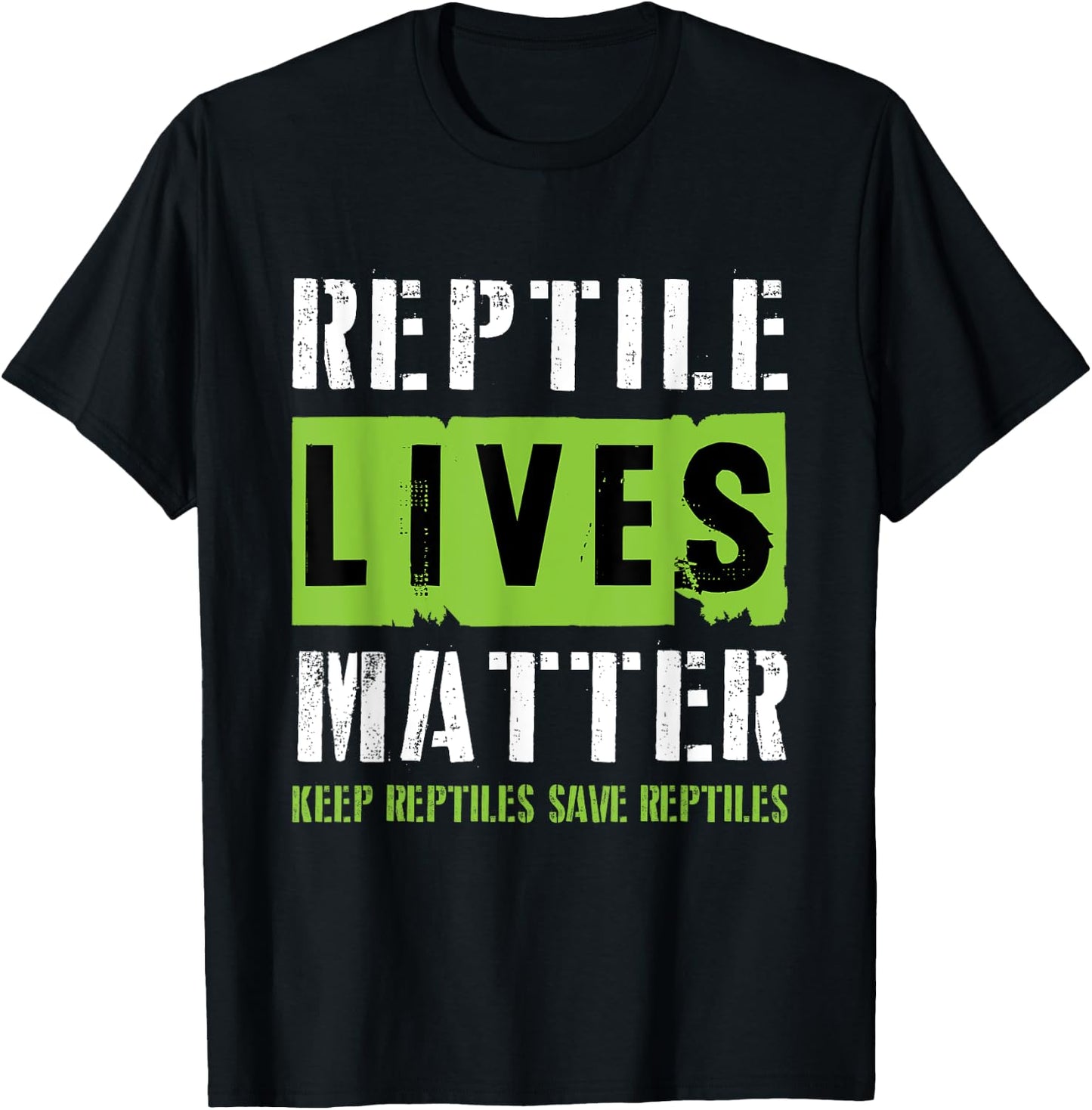 Reptile Lives Matter - Bearded Dragon Reptile Lizard Lover T-Shirt - T-Shirt | Black