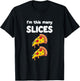 Cute Pizza 2nd Birthday I'm This Many Slices 2-Year-Old T-Shirt - T-Shirt | Black