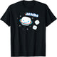Jet-Puffed Marshmallow Galaxy Rainbow Planet Cute Logo T-Shirt - T-Shirt | Black