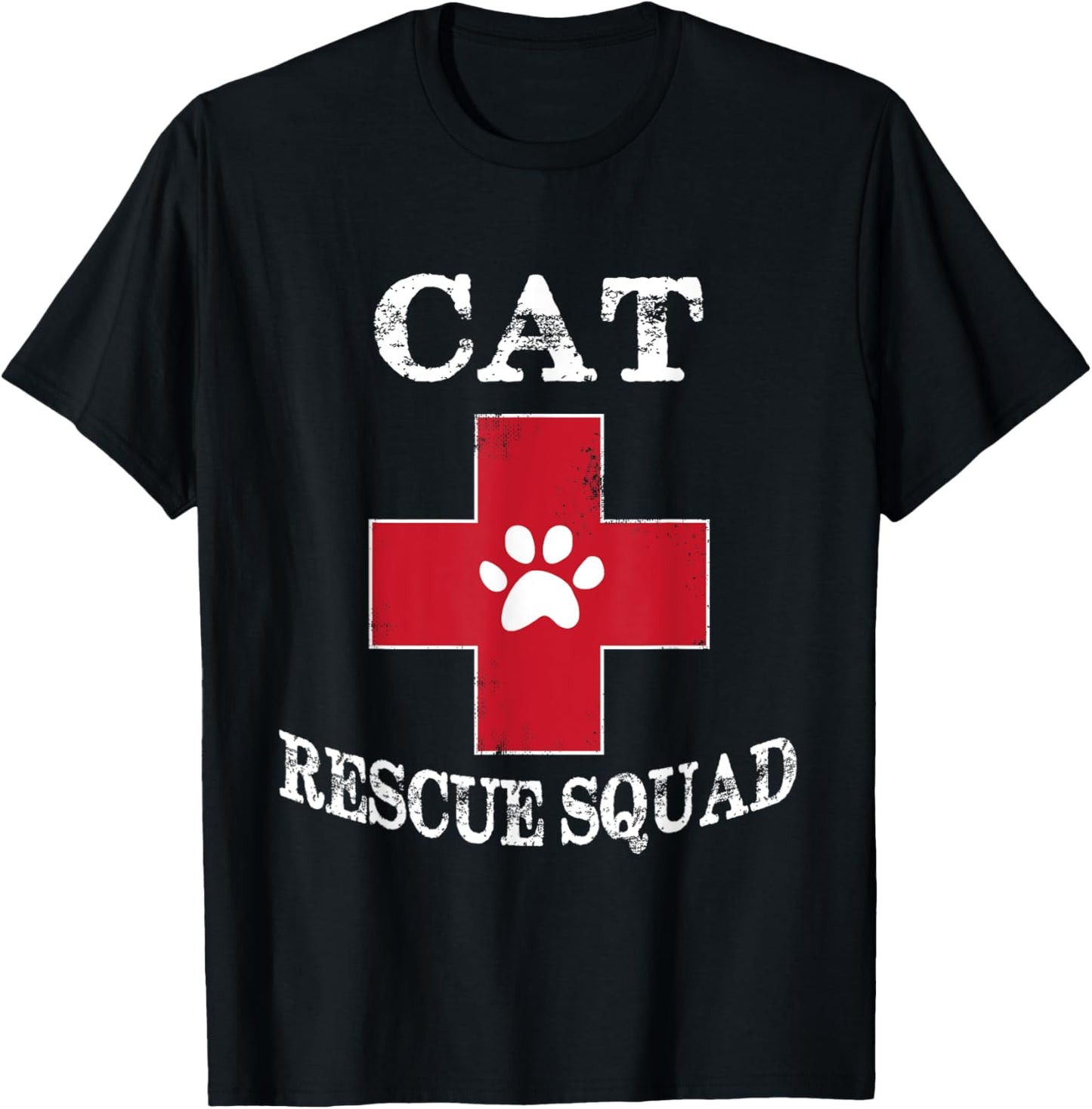 Animal Rescue Shirt - Cat Rescue Squad T shirts Women Girls Kids T-Shirt - T-Shirt | Black