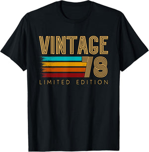 1978 Birthday Vintage 78 T-Shirt - T-Shirt | Black