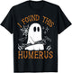 I Found This Humerus Funny Halloween Ghost Skeleton T-Shirt - T-Shirt | Black