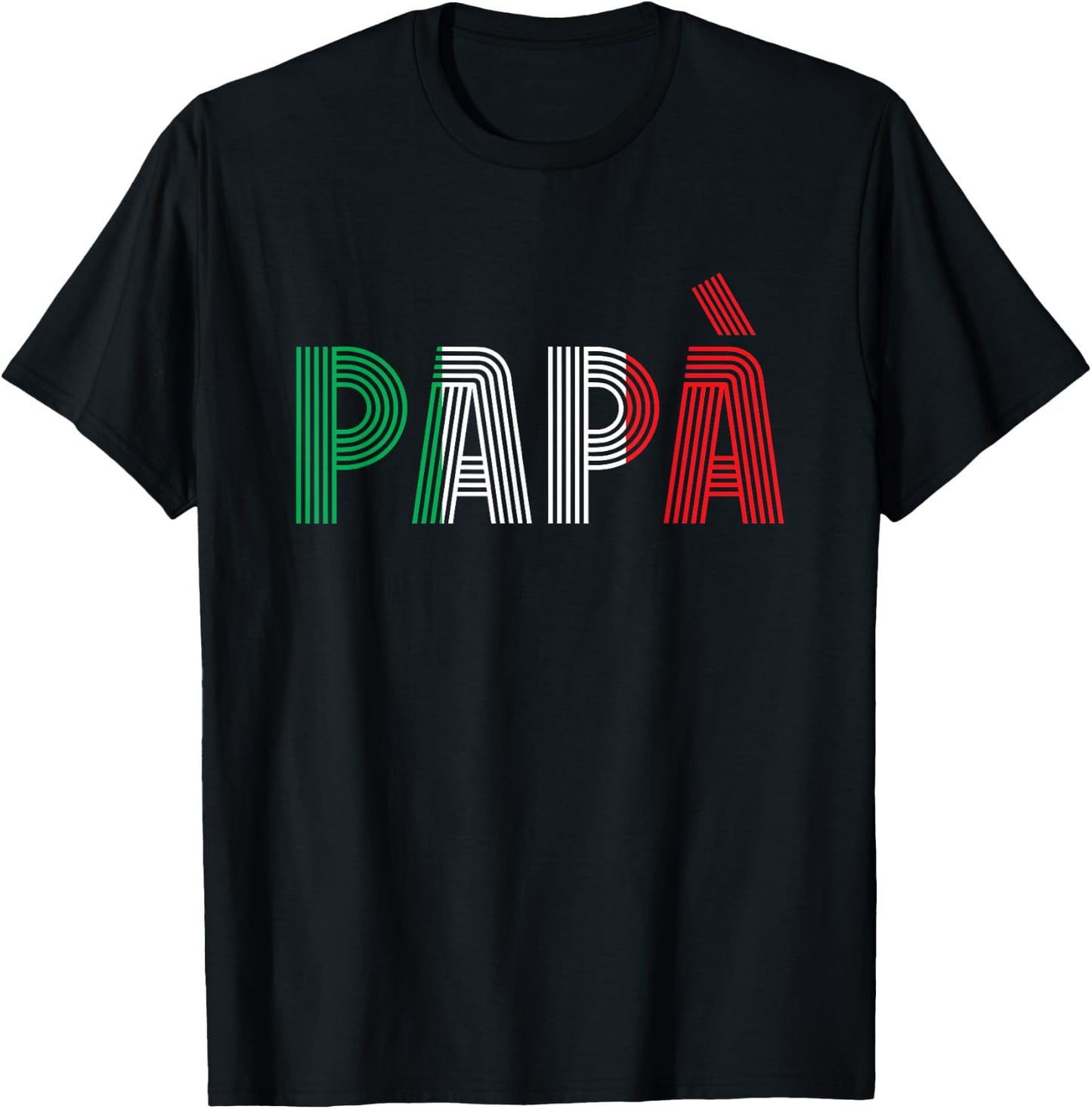 Dad Italian Family Culture Italy Country Papà T-Shirt - T-Shirt | Black