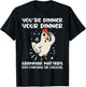 Funny English Teacher Chicken Dinner Grammar Matters T-Shirt - T-Shirt | Black