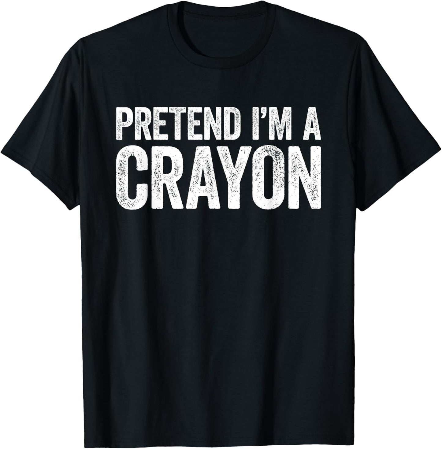 Pretend I'm A Crayon Shirt Adult Kids Men Women Costume T-Shirt - T-Shirt | Black