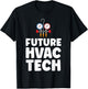 HVAC Technician Tech Vintage Future Hvac Tech T-Shirt - T-Shirt | Black
