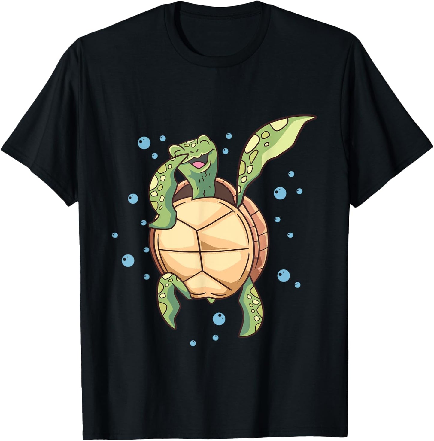 Dabbing Turtle - Reptile Lover Zoologist Zoology Sea Animal T-Shirt - T-Shirt | Black