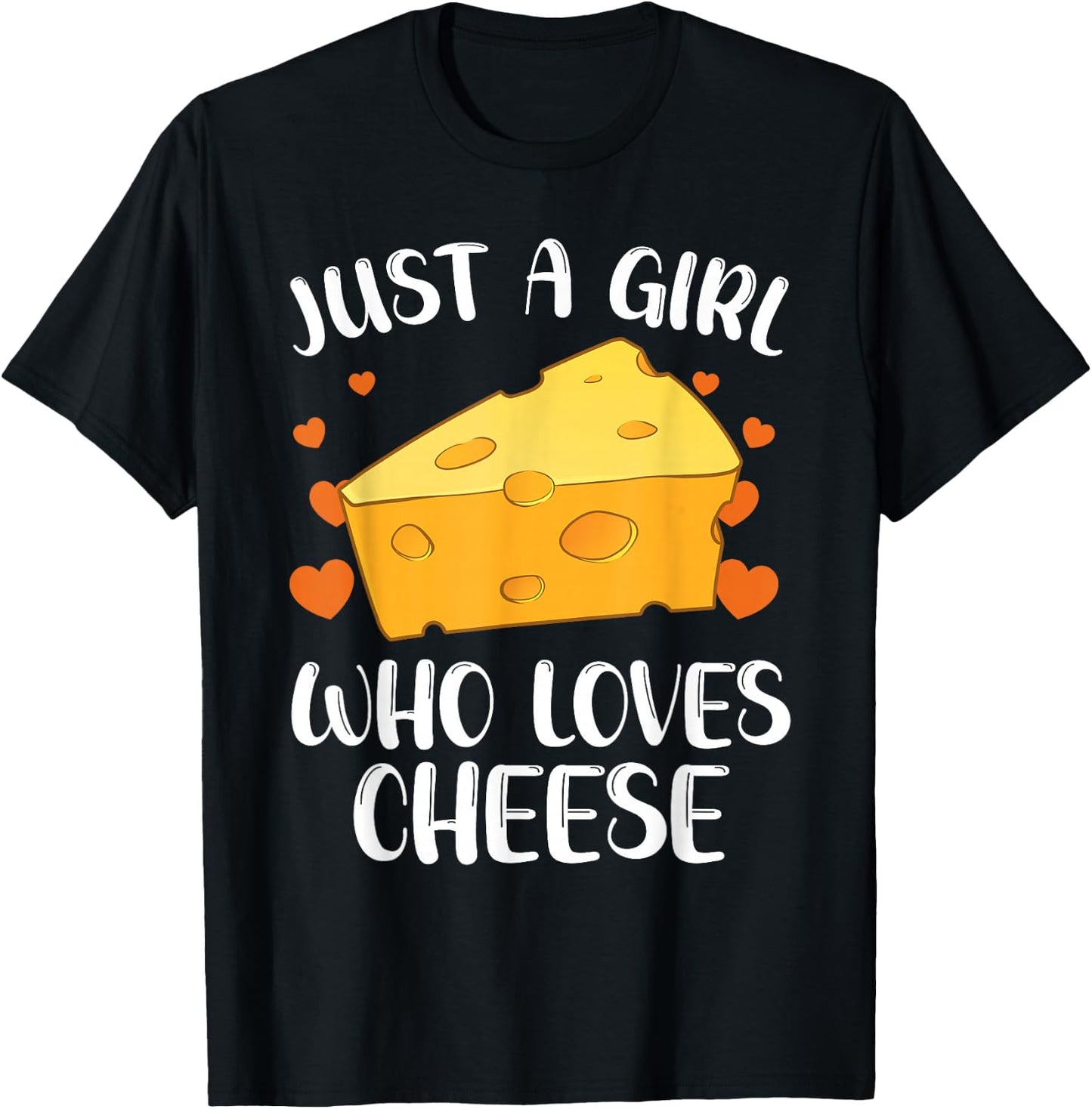 Cool Cheese for Girls Women Cheese Lovers Cottage Mozzarella T-Shirt - T-Shirt | Black