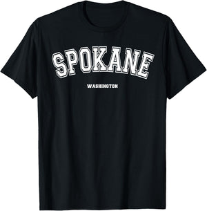 Spokane Washington T-Shirt - T-Shirt | Black