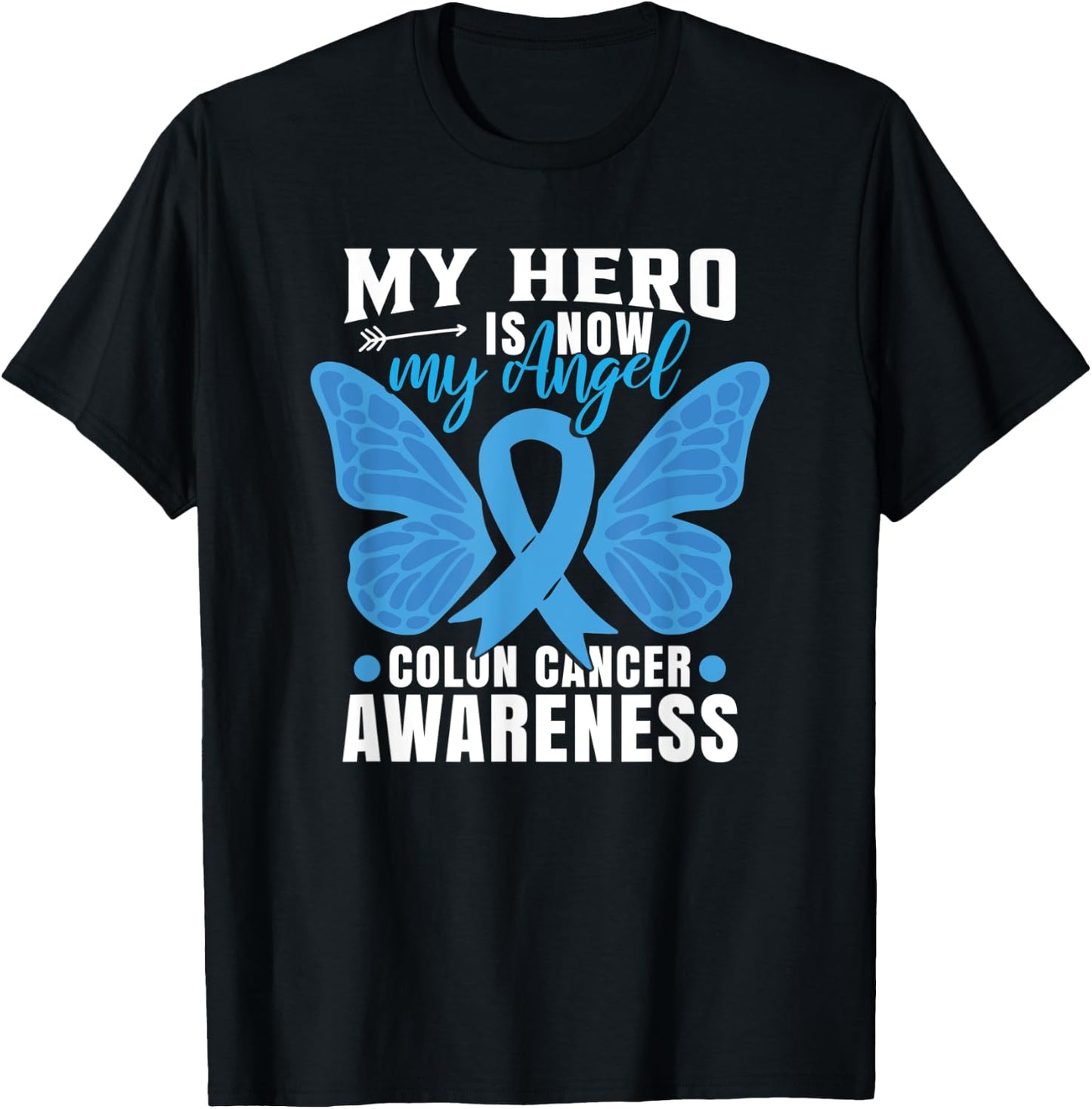 Colon Cancer Awareness Month CRC Colonscopy Cancer T-Shirt - T-Shirt | Black