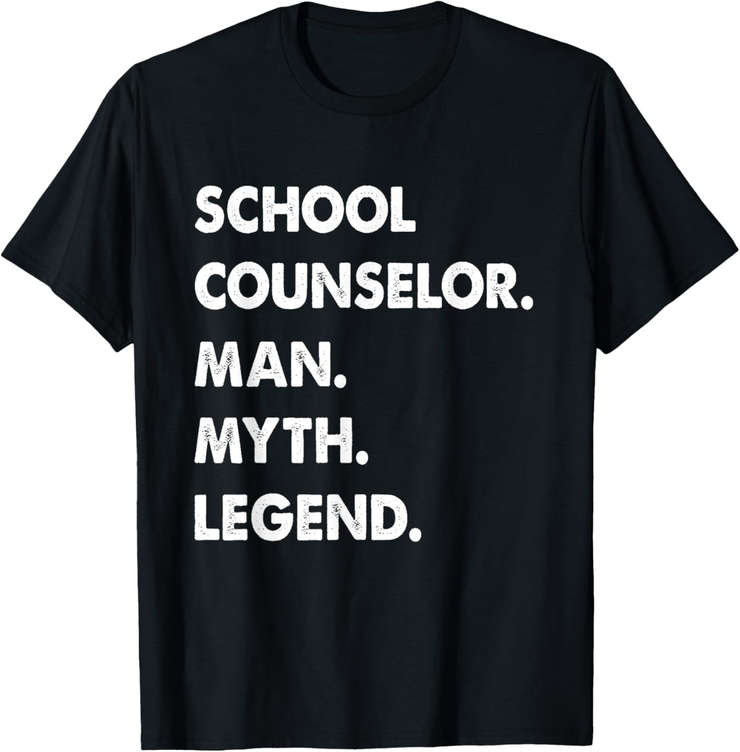 School Counselor Man Myth Legend T-Shirt - T-Shirt | Black
