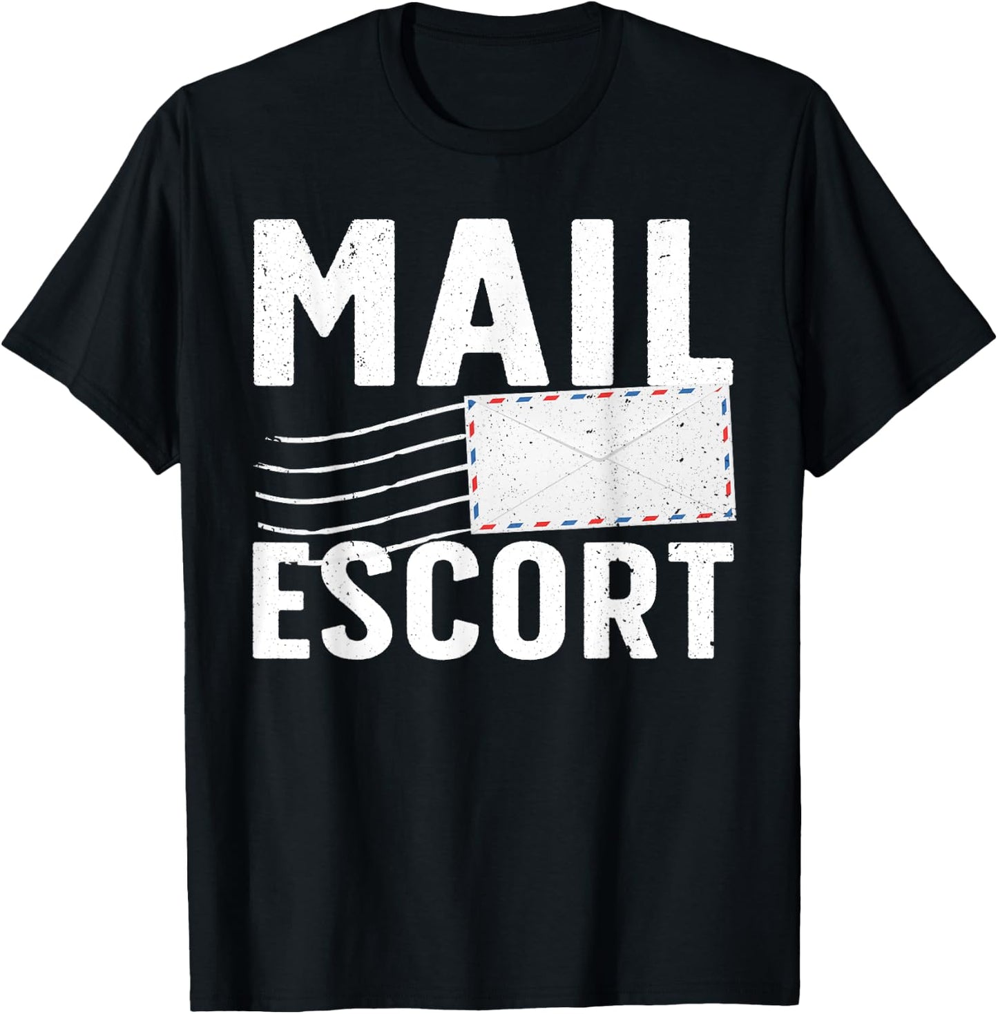 Cute Postal Worker Women Mailman Mail Letter Carrier T-Shirt - T-Shirt | Black