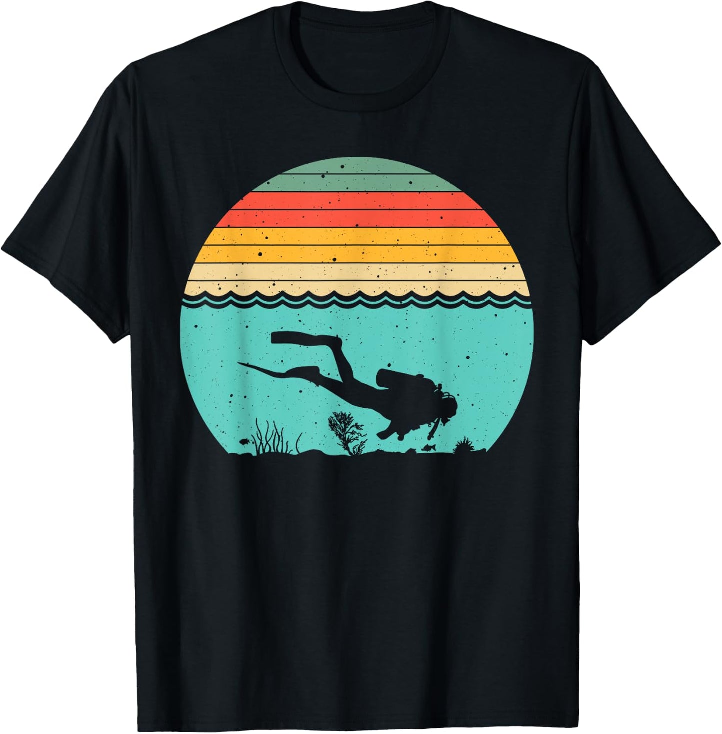 Funny Scuba Diving Themed Design Women Scuba Dive T-Shirt - T-Shirt | Black
