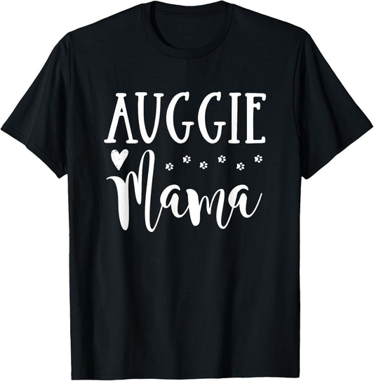 Auggie Dog Mom - Cute Auggie Mama Men Women Girls Kids T-Shirt - T-Shirt | Black